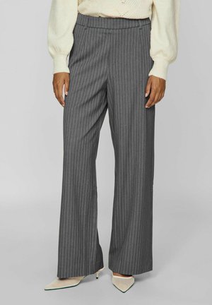 VILA Pantalones - medium grey melange