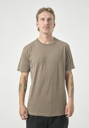 LIGULL REGULAR - Basic T-shirt - heather rain drum