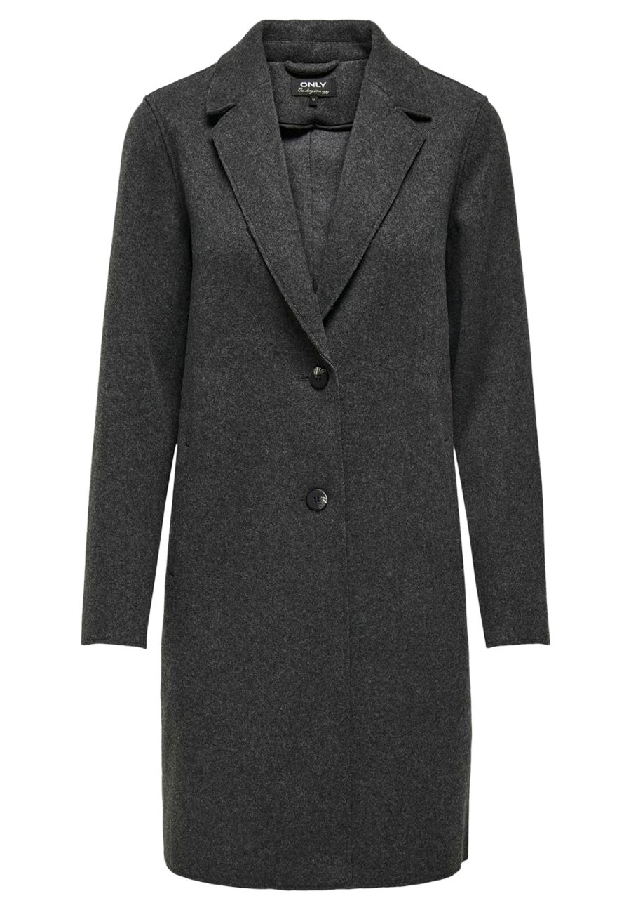 ONLY ONLCARRIE BONDED NOOS Kurzmantel dark grey melange