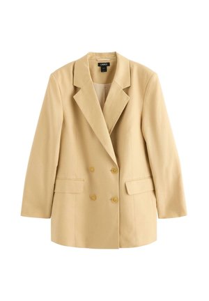 Lindex, WITH DOUBLE BUTTON CLOSURE  - Korte frakker - dark dusty yellow