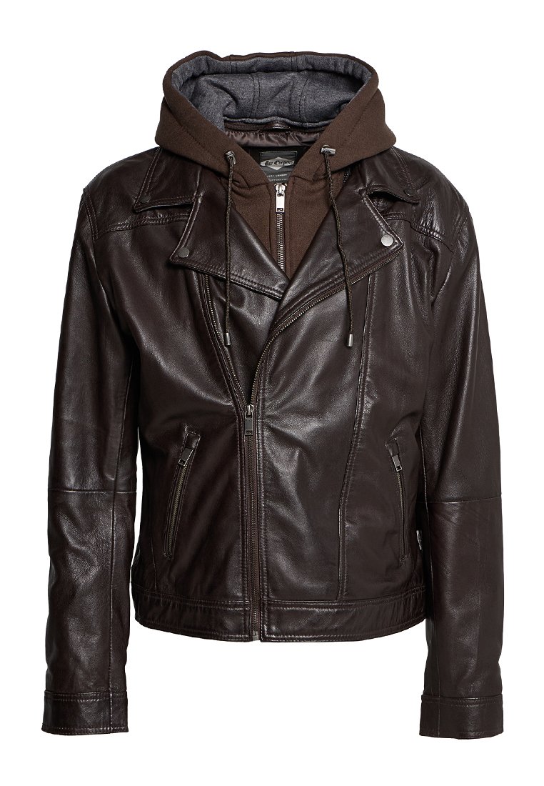 Lee Cooper Leren jas cognac
