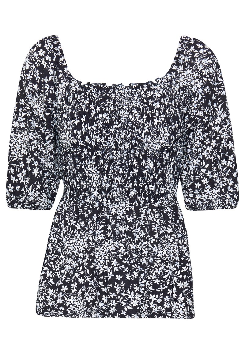 Pieces T-shirt print donkerblauw