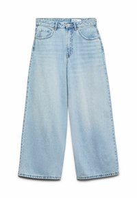 WEIT GESCHNITTEN AWSIENNA HOHE TAILLE VERKÜRZT  - Vaqueros rectos - light blue denim