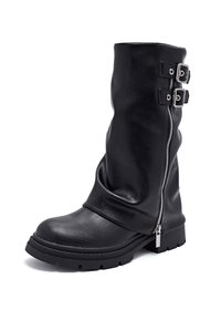 FALBALA TASHA - Bottines de cowboy / motard - black