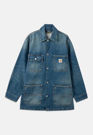 Carhartt WIP ADEN CHORE COAT - Teksajakk - blue grind washed