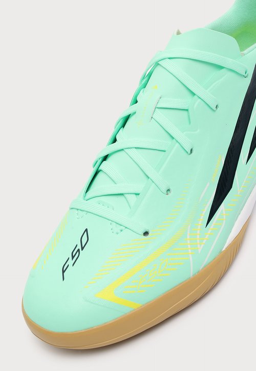 adidas F50 HYPERFAST LEAGUE - Botines de fútbol sala - pulse mint/night navy/solar lemon — photo 6