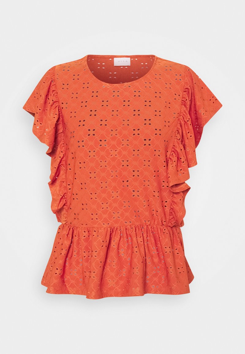 Vila T-shirt print metallic-rood Vila T-shirt print metallic-rood