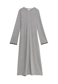 ROUND NECK COLUMN - Vestito di maglina - grey marl