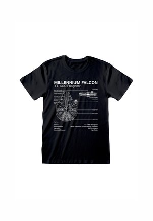 STAR WARS MILLENIUM SKETCH - T-shirt med print - black