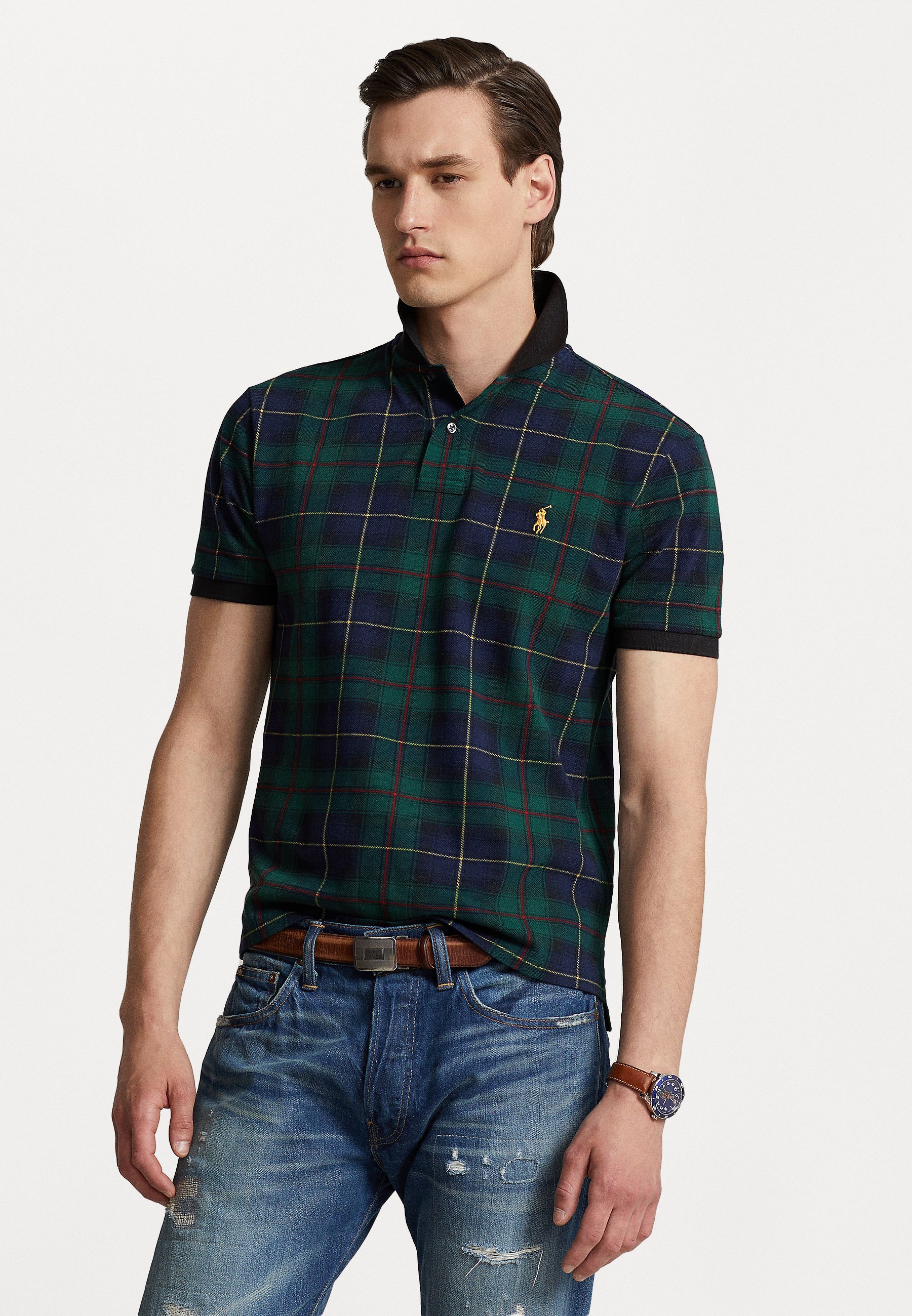Polo Ralph Lauren THE POLO TARTAN POLO SHIRT - Polo - green/verde