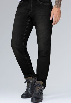 Straight leg jeans - black denim