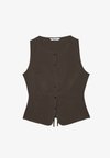 SLEEVELESS BUTTONED TOP 02031525 - Veste sans manches - dark brown