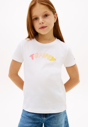 PUFF PRINT TEE UNISEX - Camiseta estampada - white