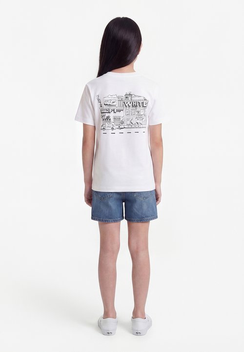 Off-White GRAFFITI TEE UNISEX - Print T-shirt - white — foto 2