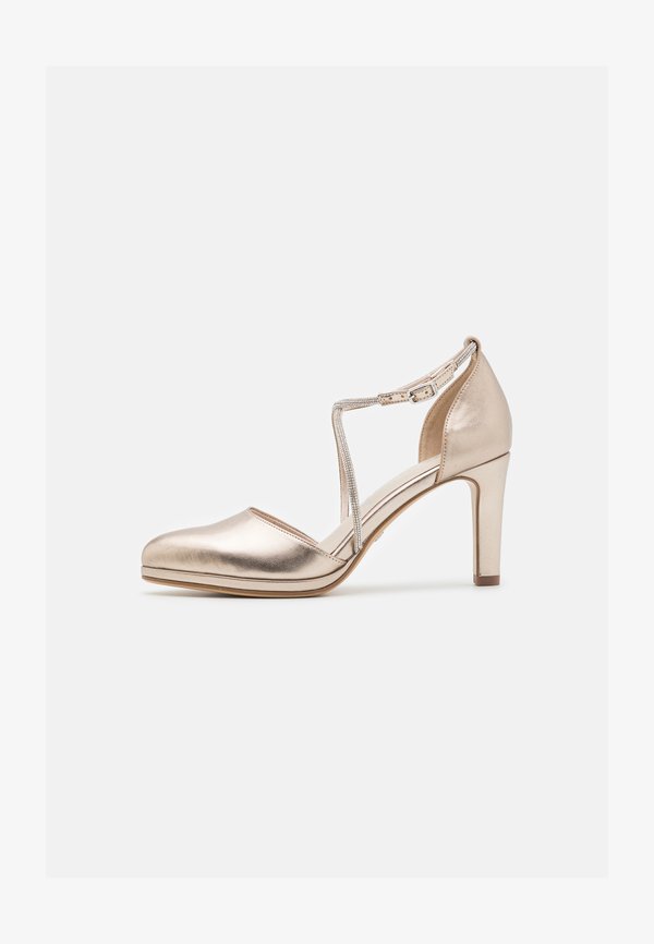 Platform heels - light gold
