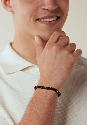 Lucardi, STATEMENT - Armband - silver-coloured natural stone