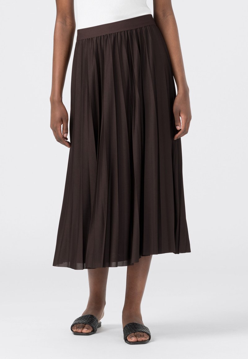 Damen Jeansröcke | HALLHUBER WADENLANGERA-Linien-Rockschokolade/braun - HA14664 Damen Jeansröcke | HALLHUBER WADENLANGERA-Linien-Rockschokolade/braun - HA14664