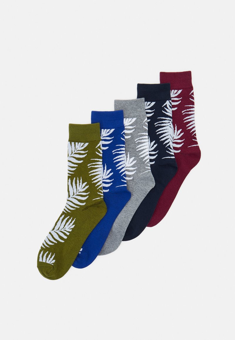 JACK & JONES Men's 5 Pack Socks - Navy Blazer/Pack Comfort Socken ONE Size