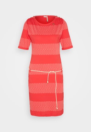 Ragwear, CHEGO LONG SLEEVE - Rochie din jerseu - red