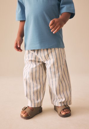 Next, REGULAR FIT - WIDE FIT PULL ON - Stoffhose - blue/ecru