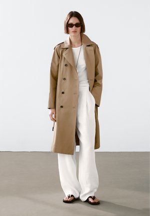 Massimo Dutti WATER-REPELLENT - Trenčkot - mottled brown