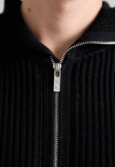 Helmut Lang SAFETY ZIP UP - Chaqueta de punto - black