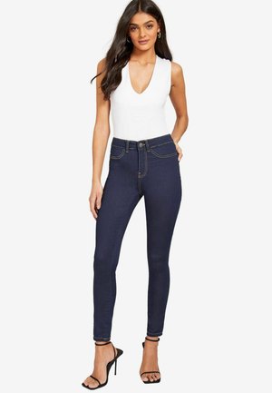 Friends Like These HIGH WAISTED - Džínsy skinny fit - rinse blue