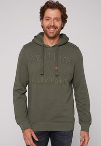 Camp David MIT 3D-STICKEREIEN - Hoodie - medium khaki