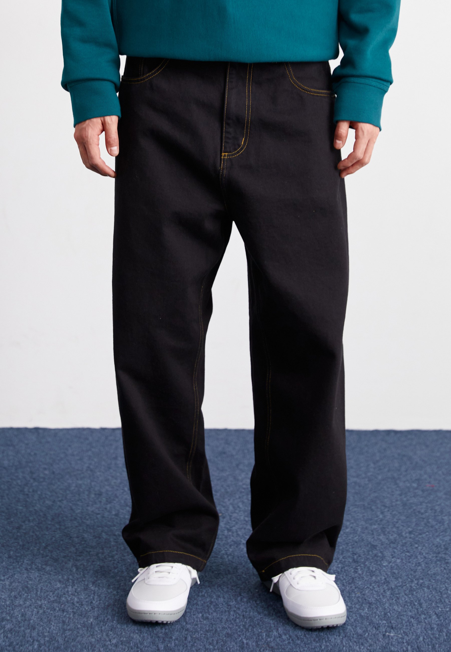 Carhartt WIP BRANDON PANT - Relaxed fit jeans - black rinsed/black  