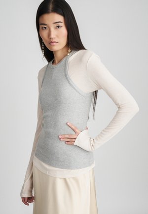REYLYNN - Falda acampanada - oyster gray