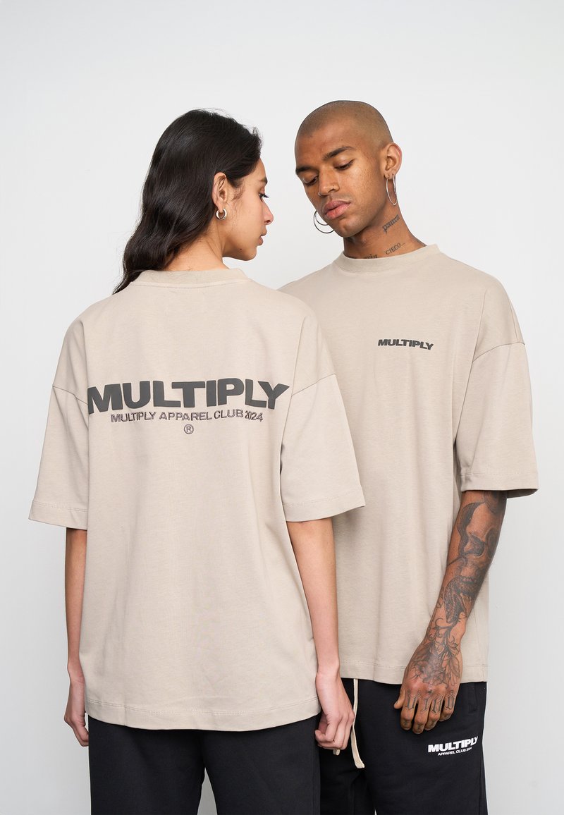 Multiply Apparel FONT  - Camiseta estampada - vintage khaki