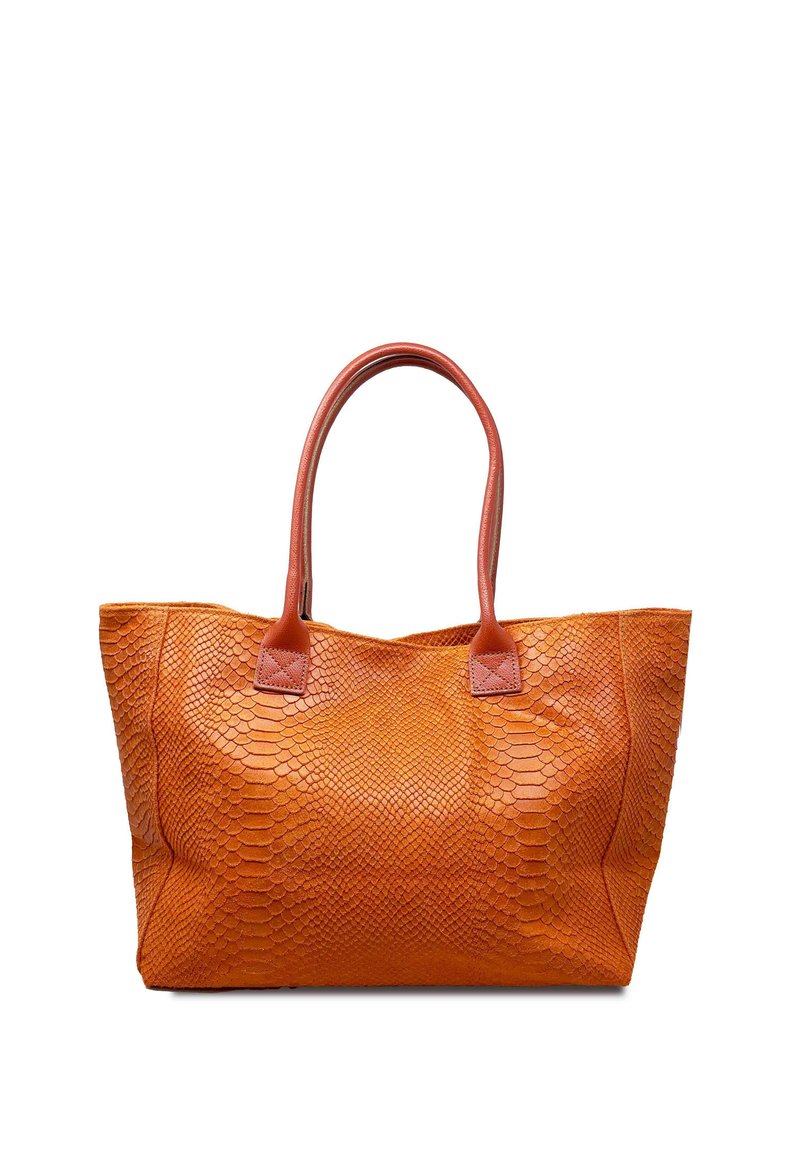 CHICCA BORSE Shopping bags - pitonato arancio