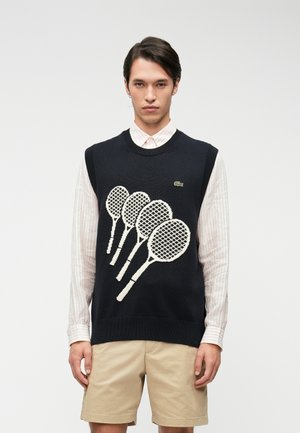 Strickpullover - blackbird/powder