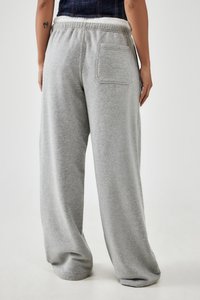 BDG Urban Outfitters WIDE LEG JOGGER - Spodnji deli trenirk - grey marl
