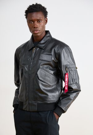 Alpha Industries, Chaqueta de cuero - black