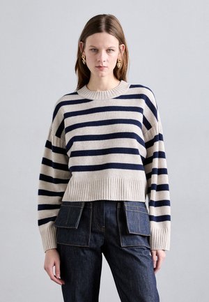 ESTHER - Pulover - ecru/marine