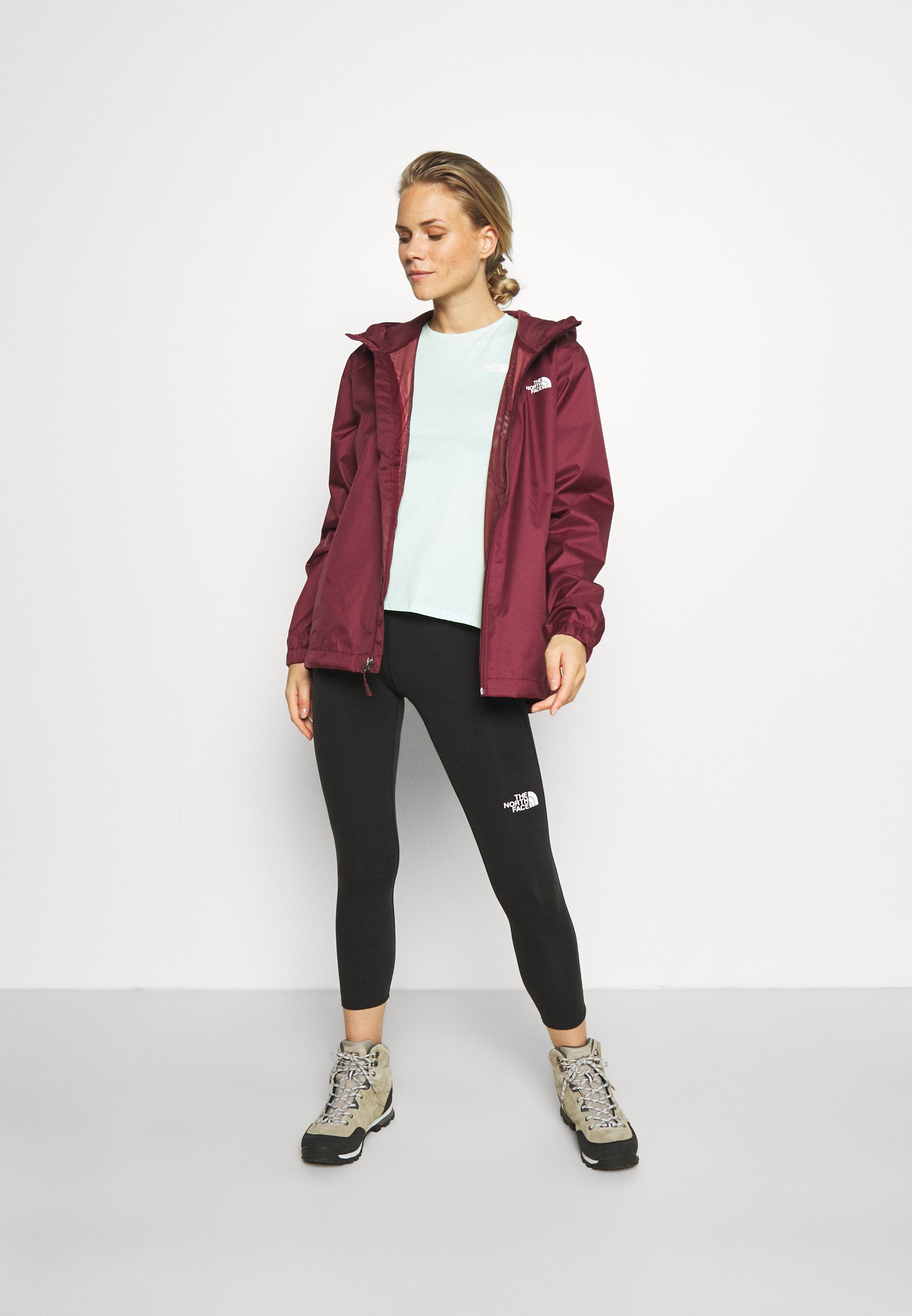 north face quest jacket red