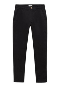 Mango Kids Nohavice chinos - black
