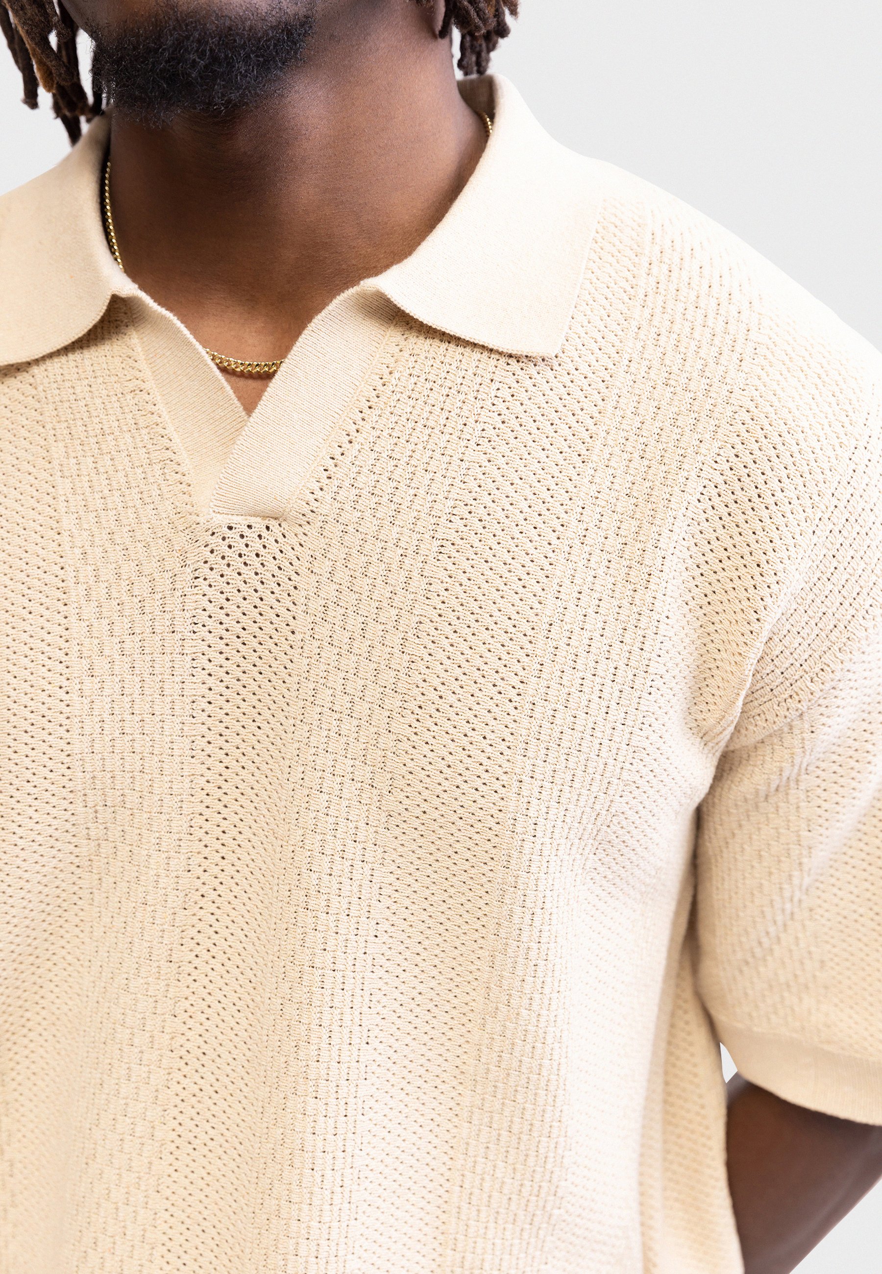 Redefined Rebel RRBAKER - Polo shirt - off white/off-white