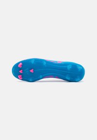 adidas Performance F50 LEAGUE LACELESS FIRM/MULTI-GROUND - Fußballschuhe für festen Untergrund - solar blue/footwear white/solar pink