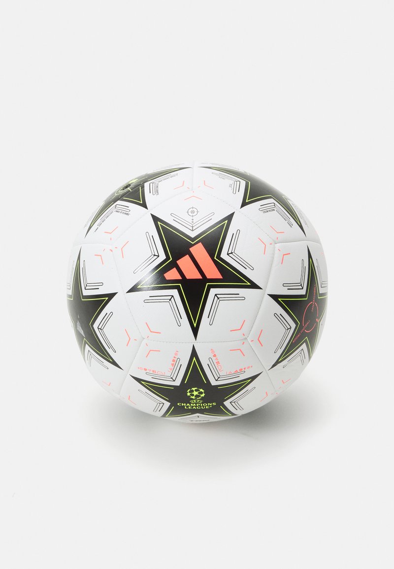 adidas Performance UCL TRAIN - Calcio - white/black/platin metallic/team solar yellow