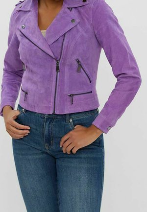 Leren jas - lilac