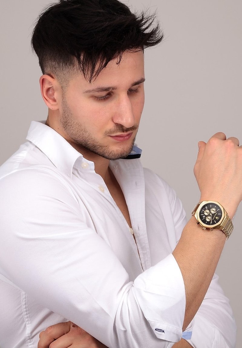 Herren Analoguhren | Maserati STILE Chronograph gold/ blau/goldfarben - WV55651 Herren Analoguhren | Maserati STILE Chronograph gold/ blau/goldfarben - WV55651