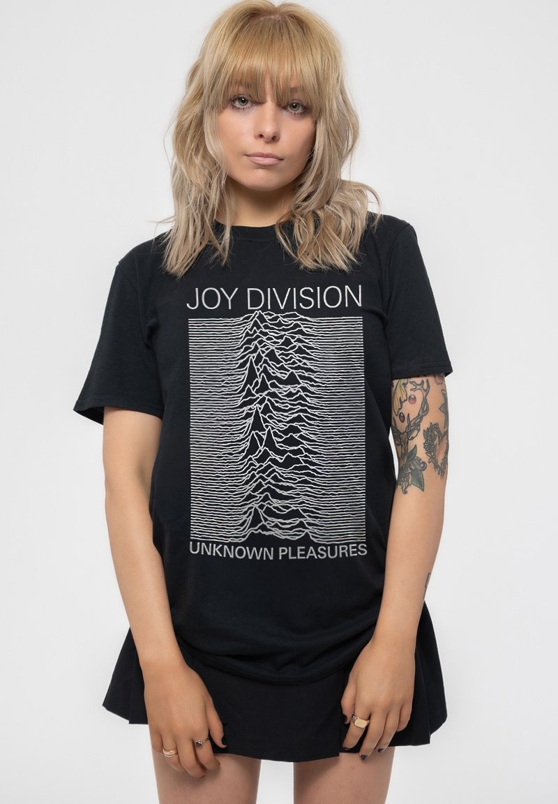 Paradiso Clothing DIVISION UNKNOWN PLEASURES - Print T-shirt - black