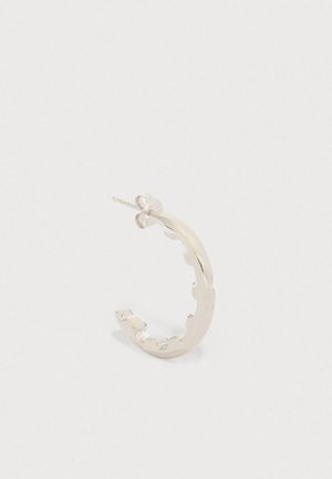 HOOP EARRING UNISEX - Un singur cercel - silver-coloured