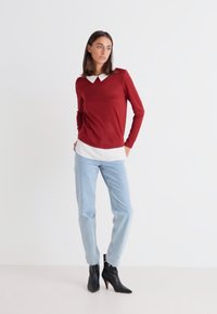 ONLY ONLELCOS SOFT - Pullover - syrah/white