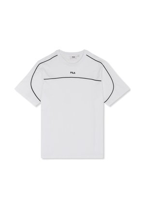 APPAREL SETTIMELO CONTRAST PIPING - Camiseta estampada - bright white