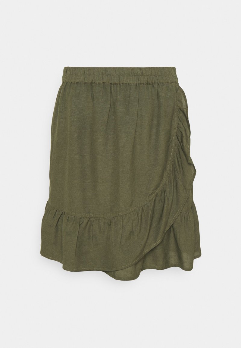 Only A-lijn rok kaki Only A-lijn rok kaki