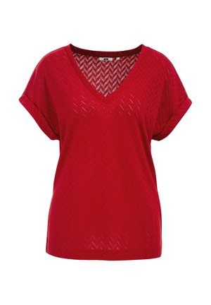 WE Fashion T-shirts print - fire red