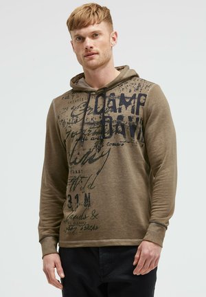 LEICHTER MIT AUSBRENNER-EFFEKTEN UND ARTWORK - Kapuzenpullover - beige